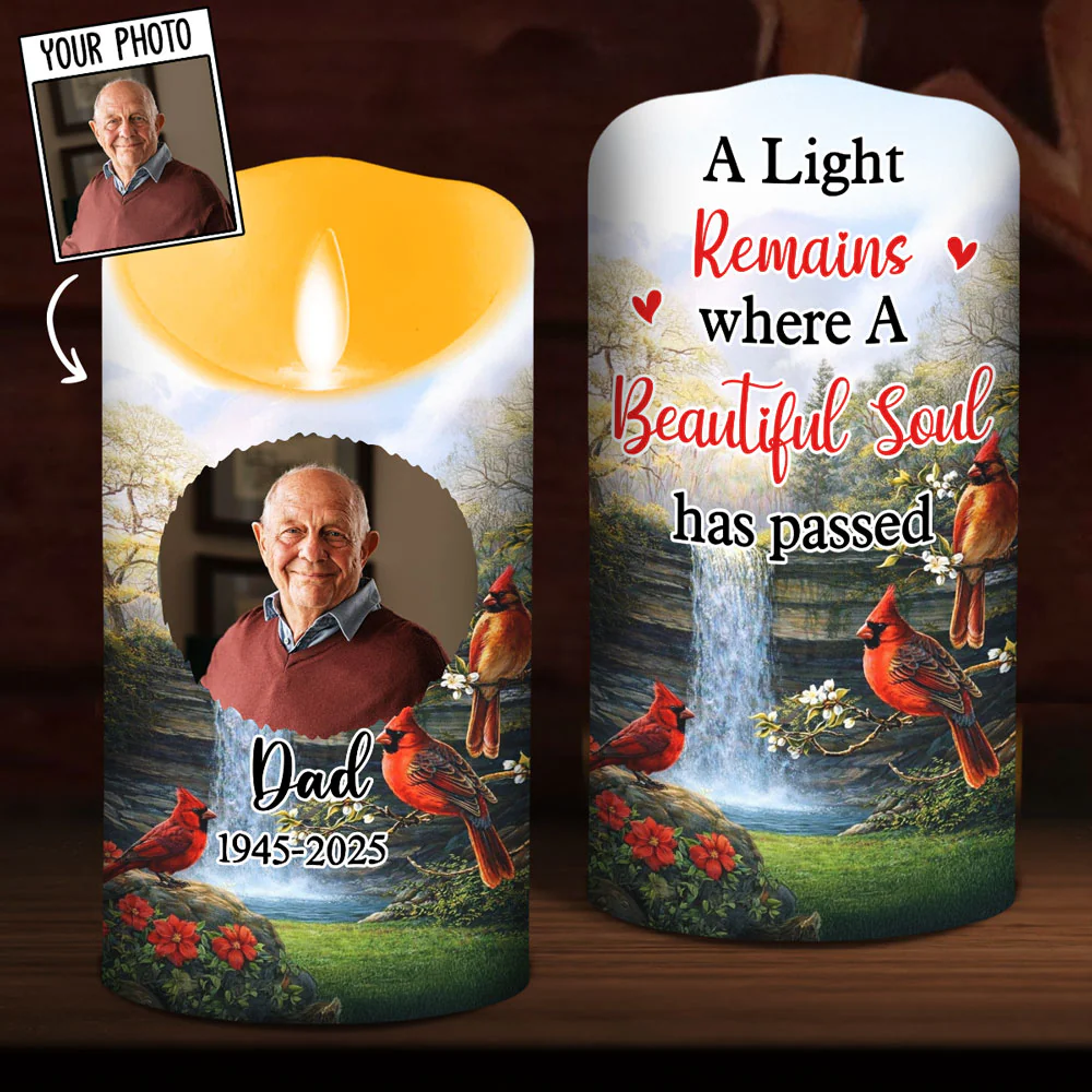 A Light Remains - Personalized Custom LED Candle