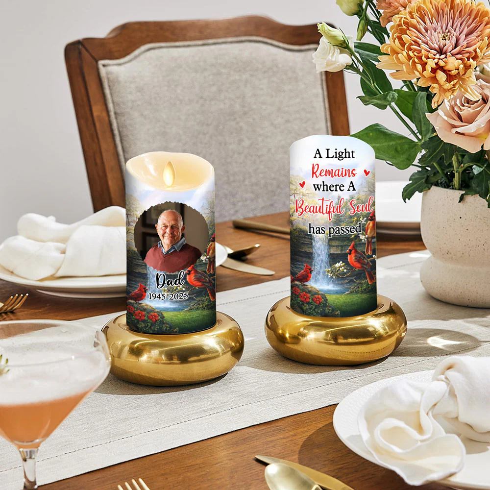A Light Remains - Personalized Custom LED Candle - Image 2