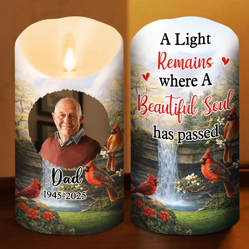 A Light Remains - Personalized Custom LED Candle - Image 5