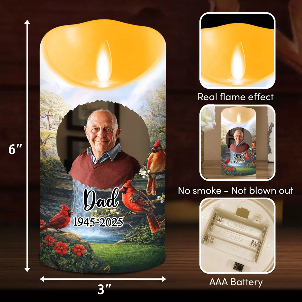 A Light Remains - Personalized Custom LED Candle - Image 6