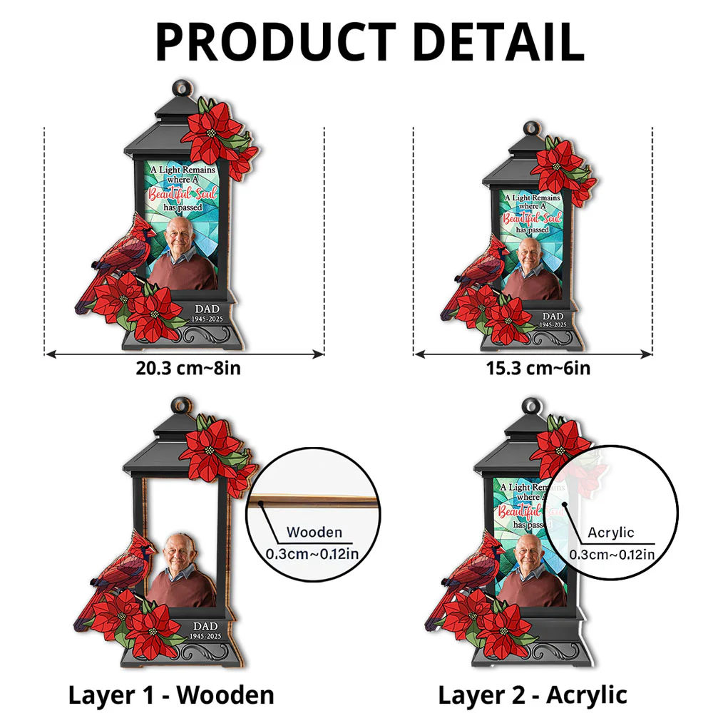 A Light Remains - Personalized Custom Suncatcher - Image 5