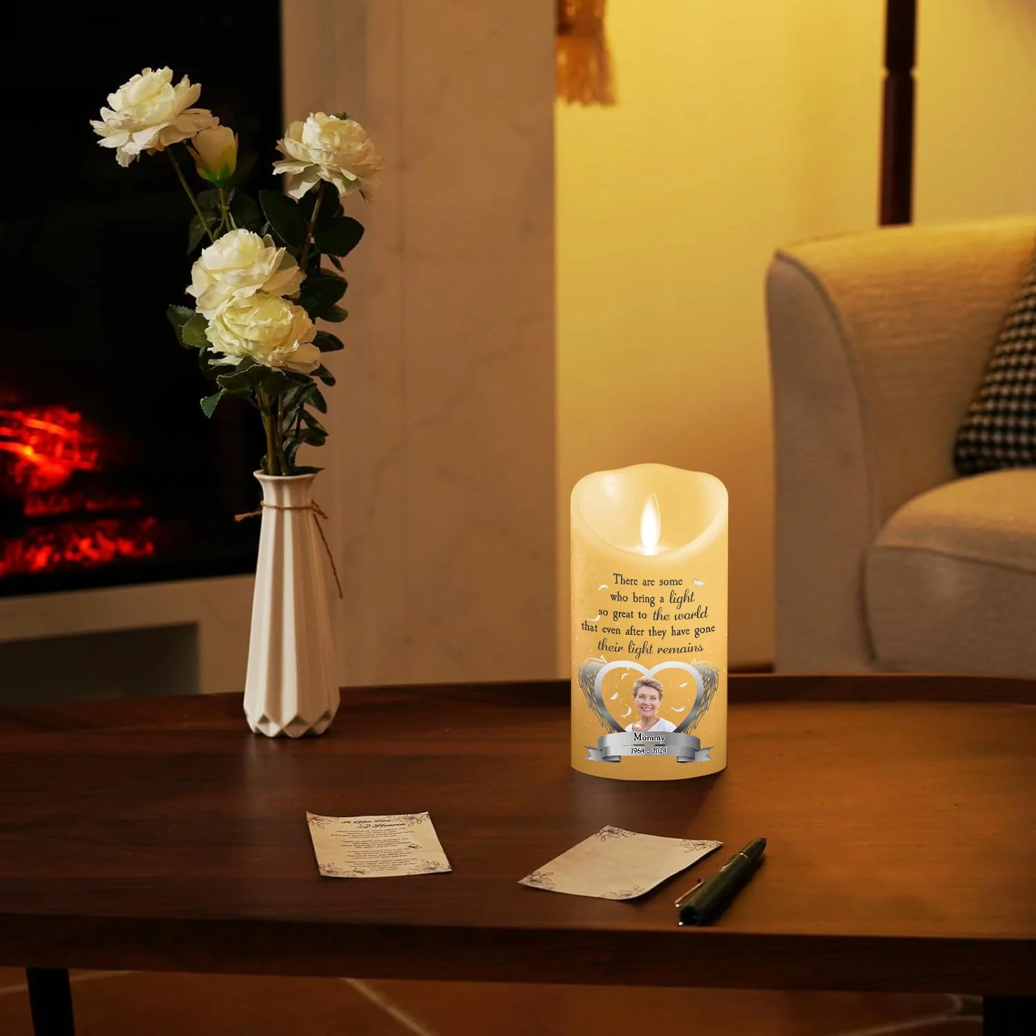 A Light So Great To The World - Personalized Custom LED Candle - Image 4