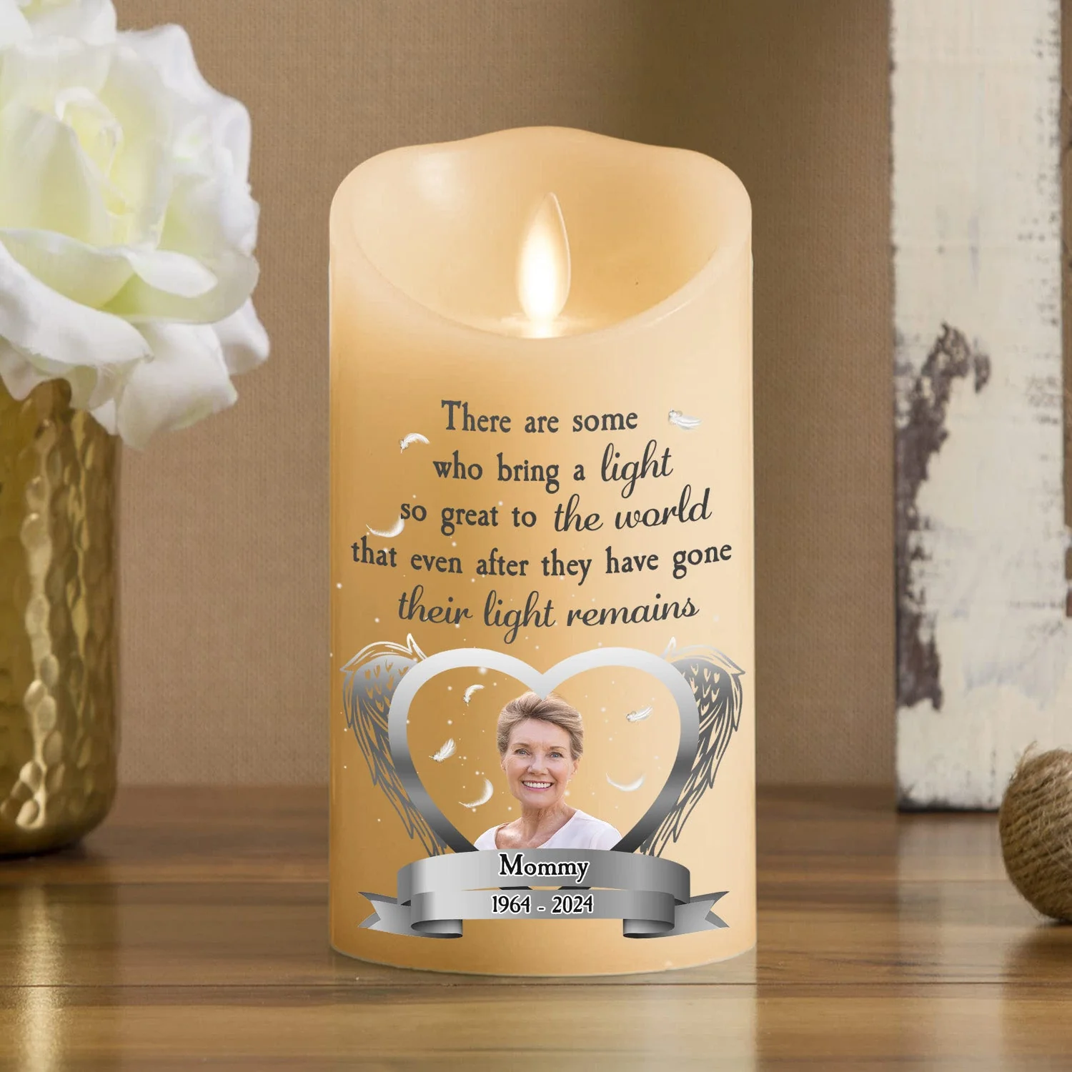 A Light So Great To The World - Personalized Custom LED Candle - Image 5
