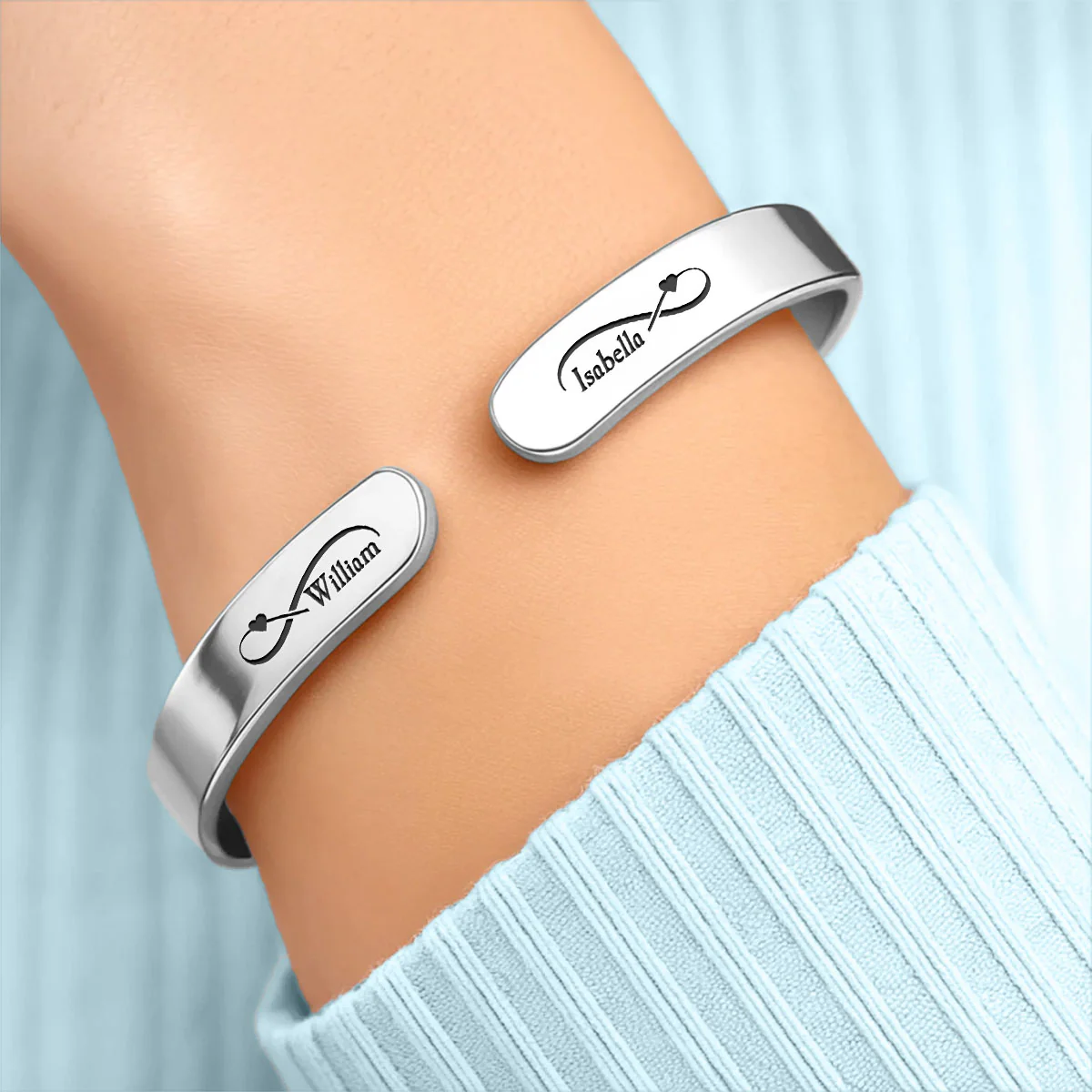 A Little Reminder For You - Personalized Custom Bracelet Cuff - Image 3