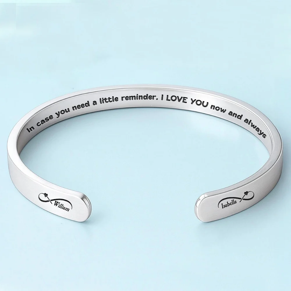 A Little Reminder For You - Personalized Custom Bracelet Cuff - Image 5