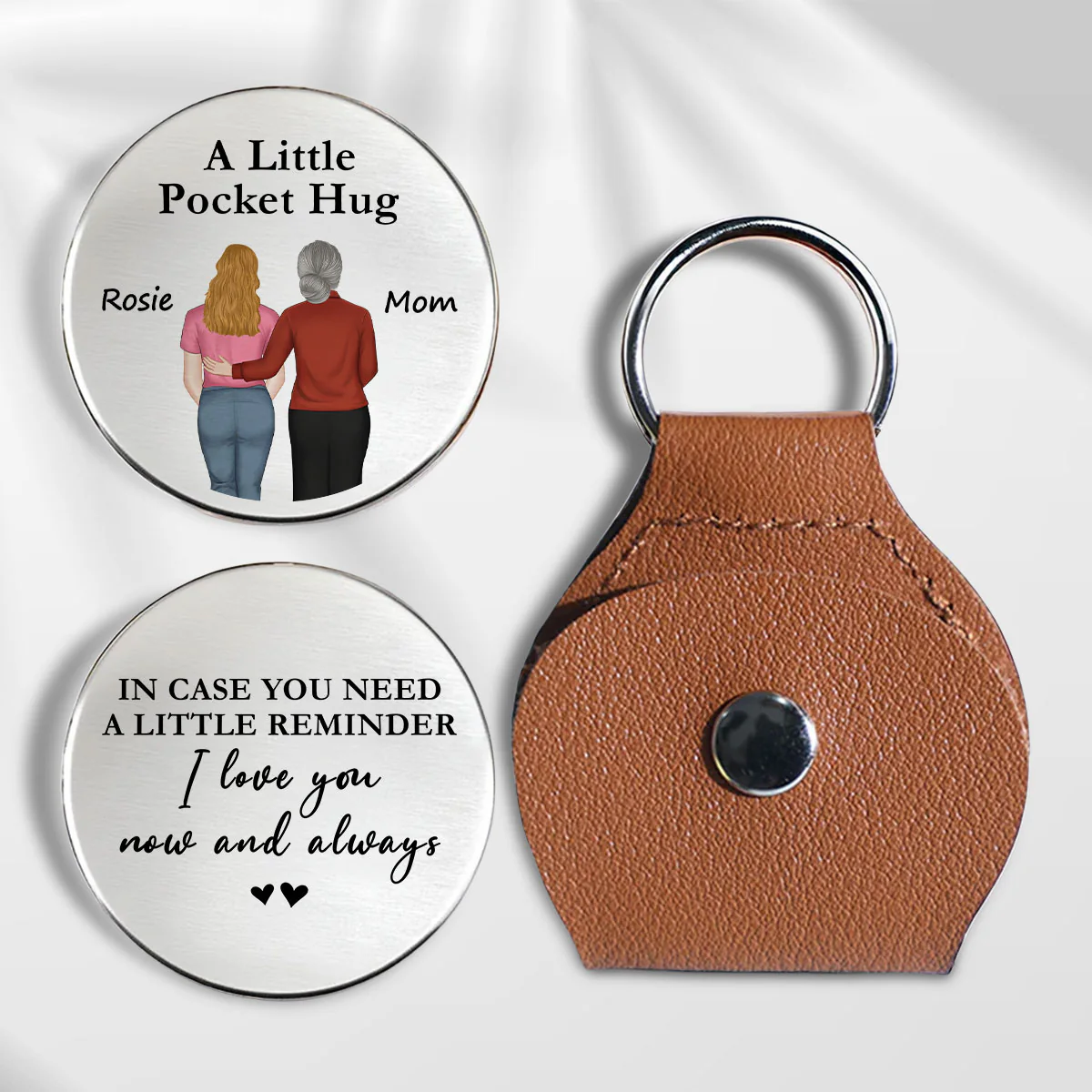 A Little Reminder From Mom - Personalized Custom Pocket Hug