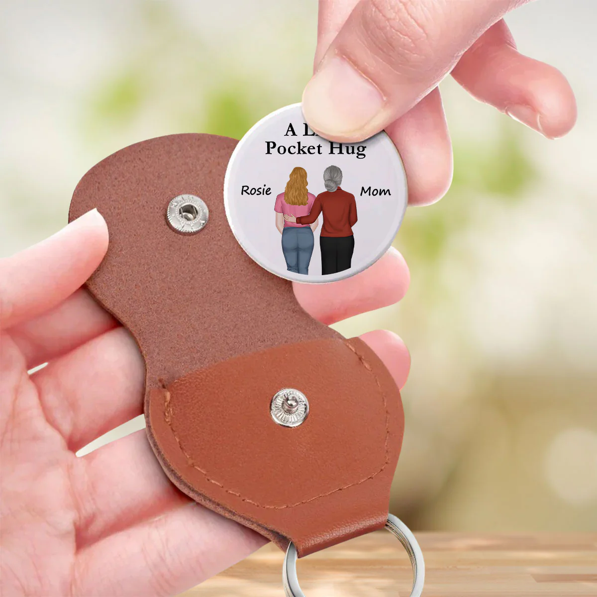 A Little Reminder From Mom - Personalized Custom Pocket Hug - Image 3