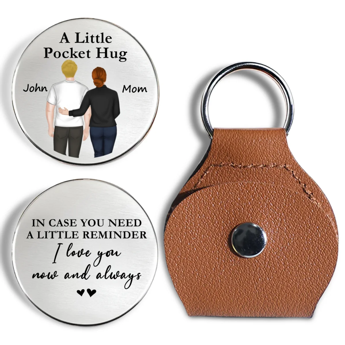 A Little Reminder From Mom - Personalized Custom Pocket Hug - Image 6