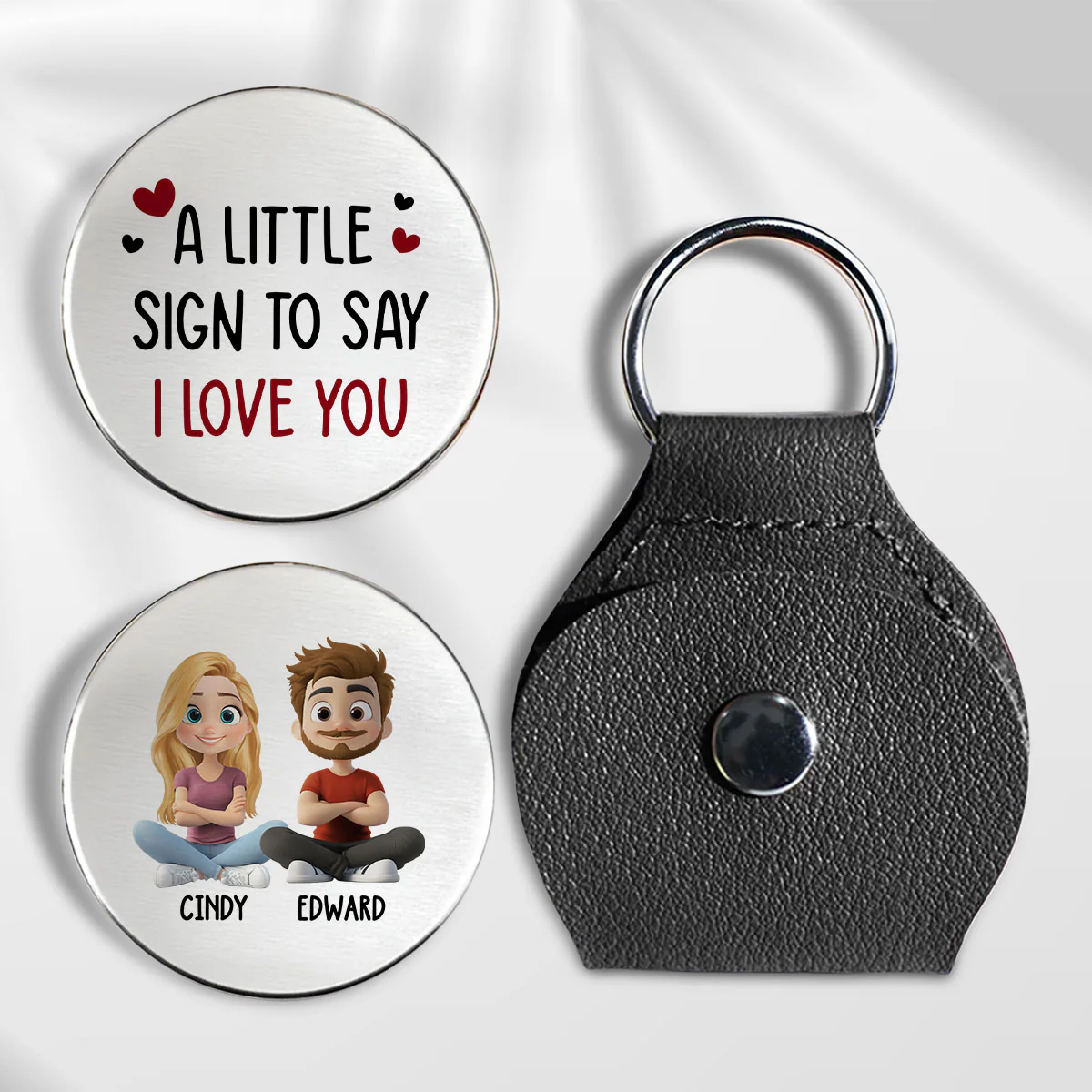 A Little Sign For You - Personalized Custom Pocket Hug - Image 5