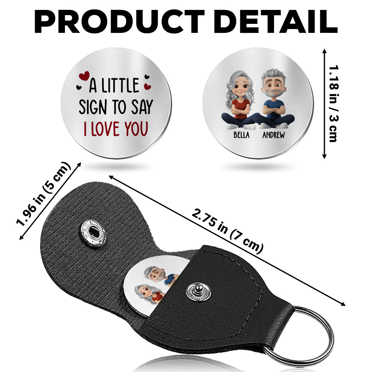 A Little Sign For You - Personalized Custom Pocket Hug - Image 6