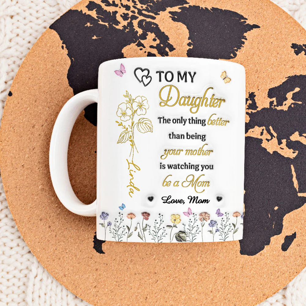A Love Of Mom Like No Other - Personalized Custom 3D Inflated Effect Mug - Image 3