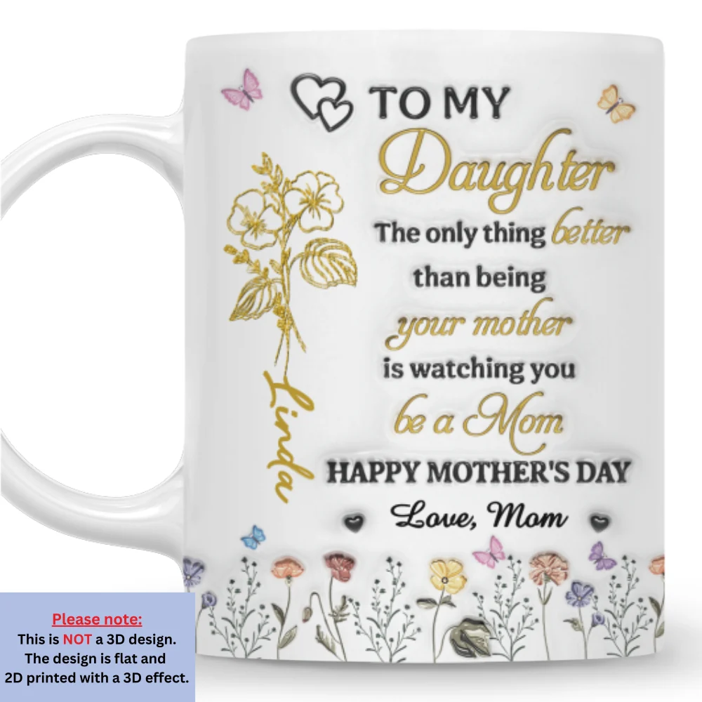 A Love Of Mom Like No Other - Personalized Custom 3D Inflated Effect Mug - Image 7