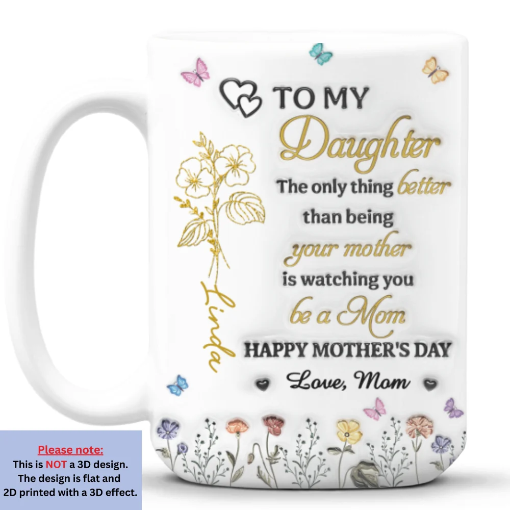 A Love Of Mom Like No Other - Personalized Custom 3D Inflated Effect Mug - Image 8