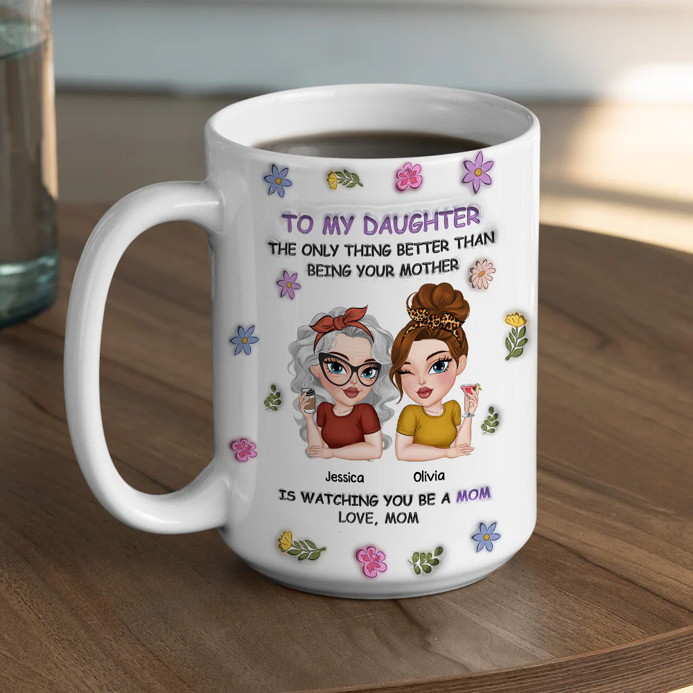 A Love Of Mother - Personalized Custom 3D Inflated Effect Mug - Image 5