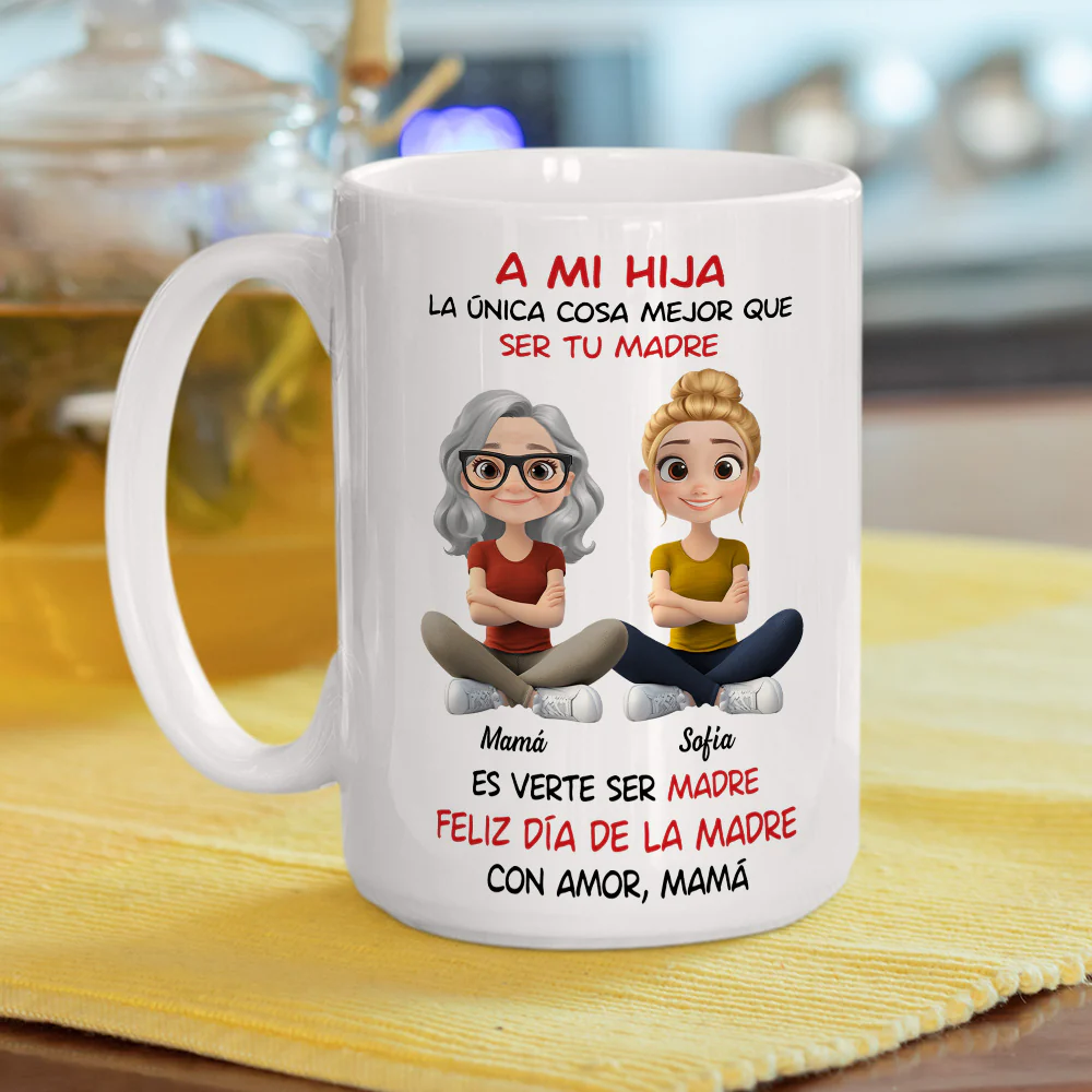 A Mi Hija - Taza Personalizada de Café - Image 3