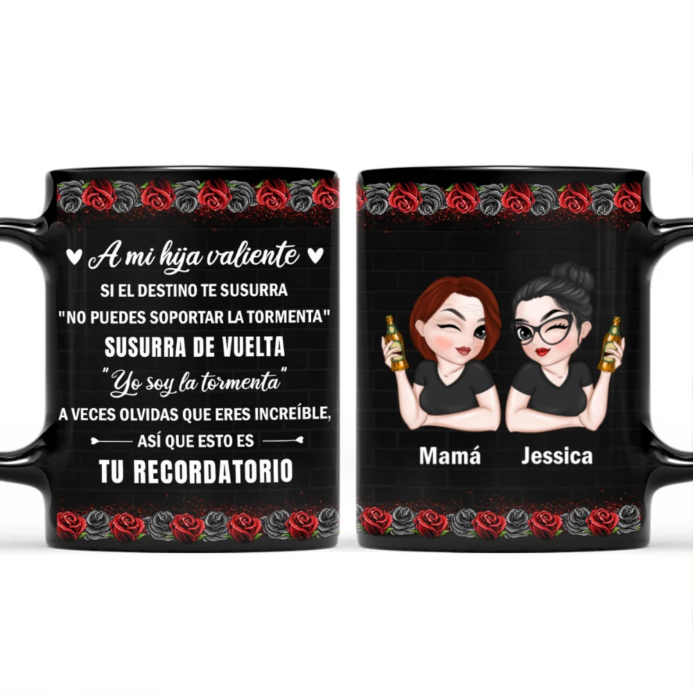A Mi Hija Valiente - Taza Personalizada de Café - Image 6