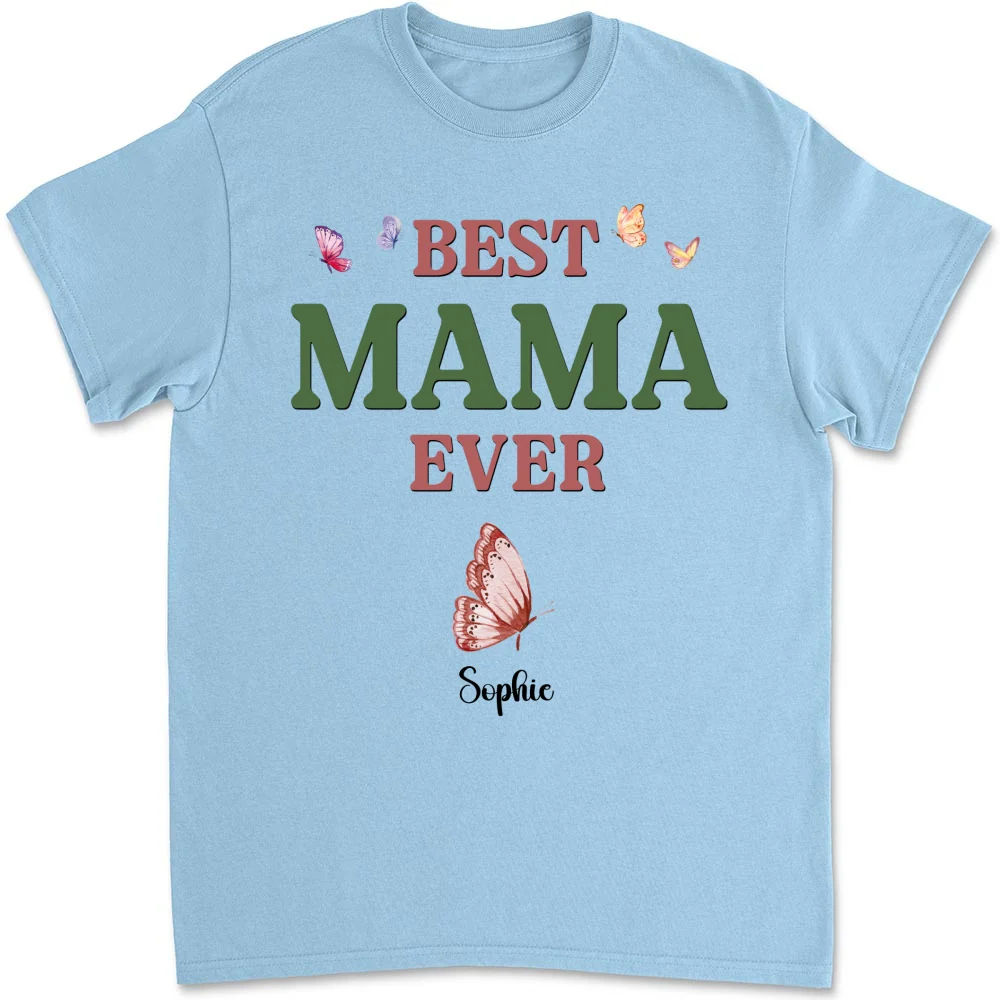 A Mom Blooms Like A Butterfly - Personalized Custom Shirt - Image 8