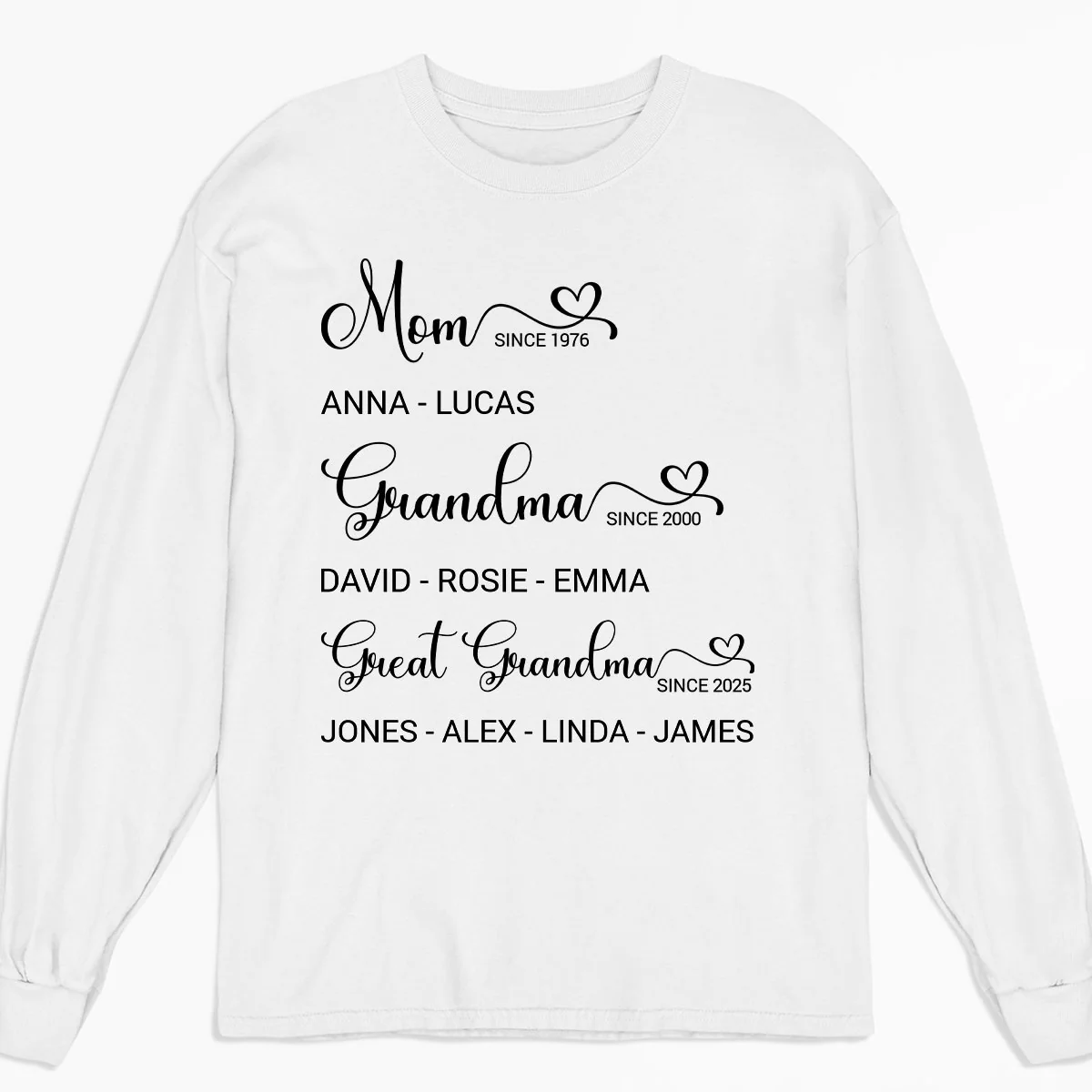 A Mom Grandma Great Grandma - Personalized Custom Shirt - Image 2