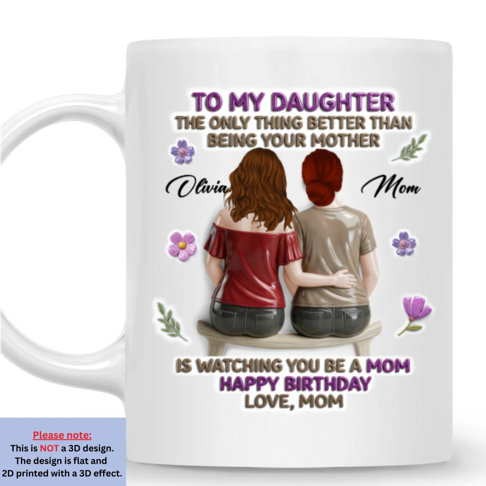 A Mother Loving Words - Personalized Custom 3D Effect Mug - Image 7