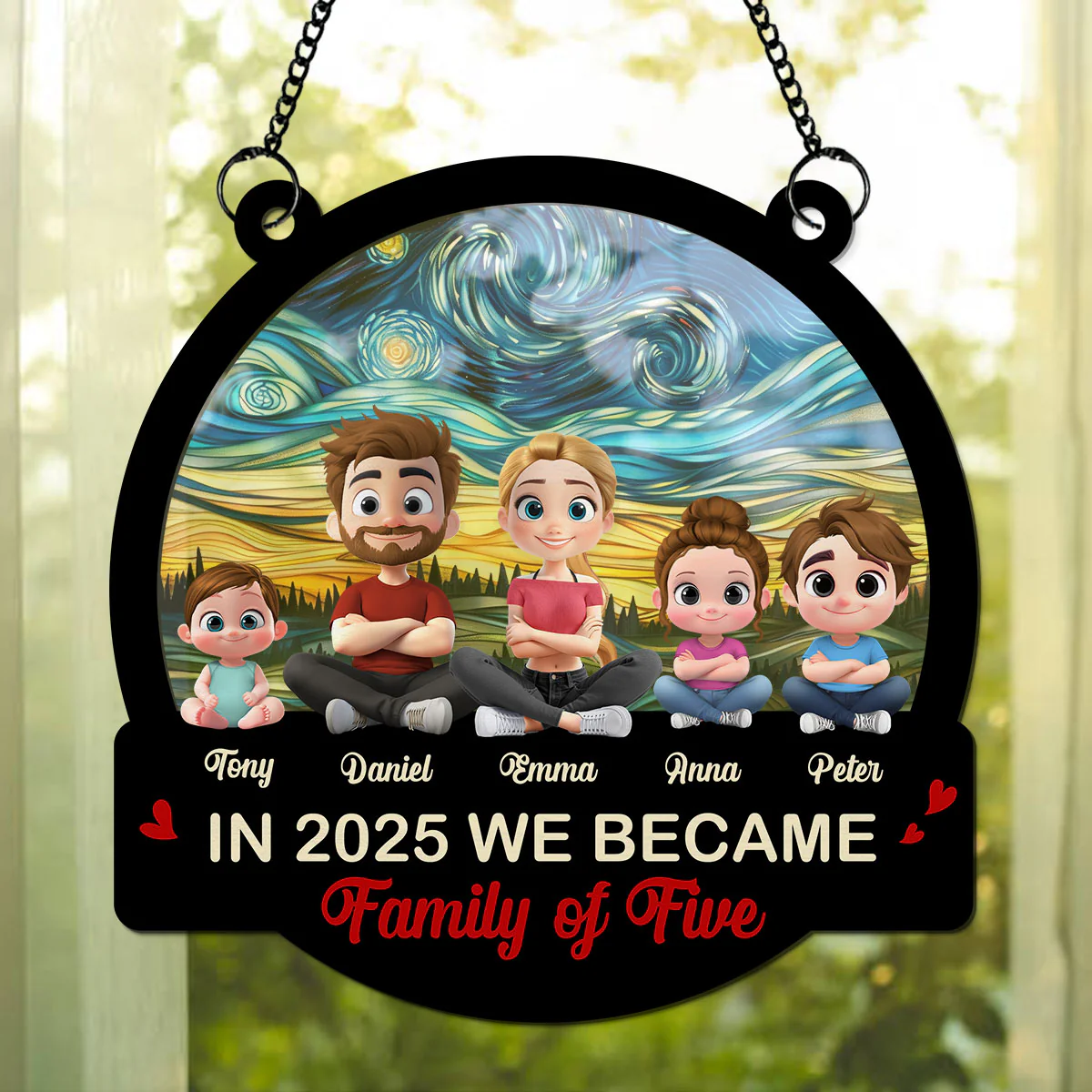A New Chapter Begins 2025 - Personalized Custom Suncatcher - Image 2