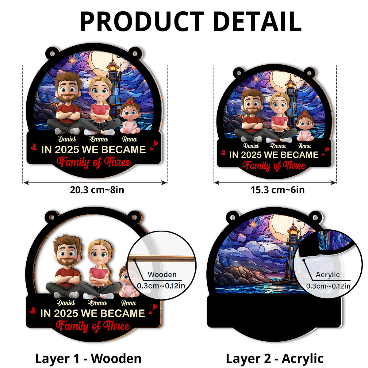 A New Chapter Begins 2025 - Personalized Custom Suncatcher - Image 5