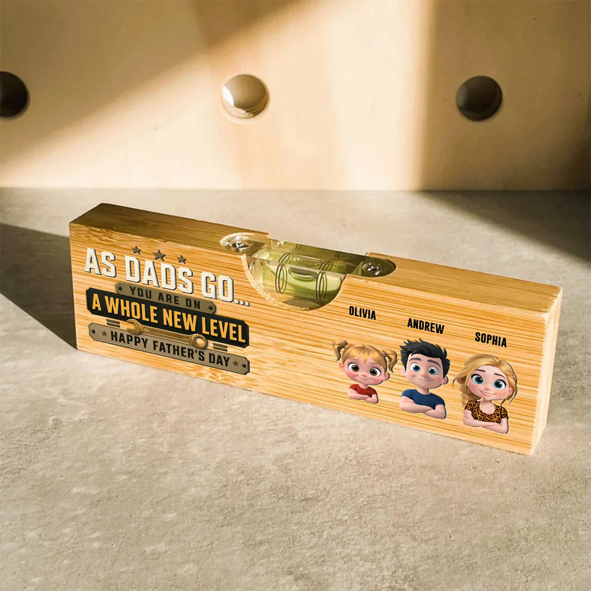 A New Level - Personalized Custom Wooden Spirit Level Bottle Opener - Image 3