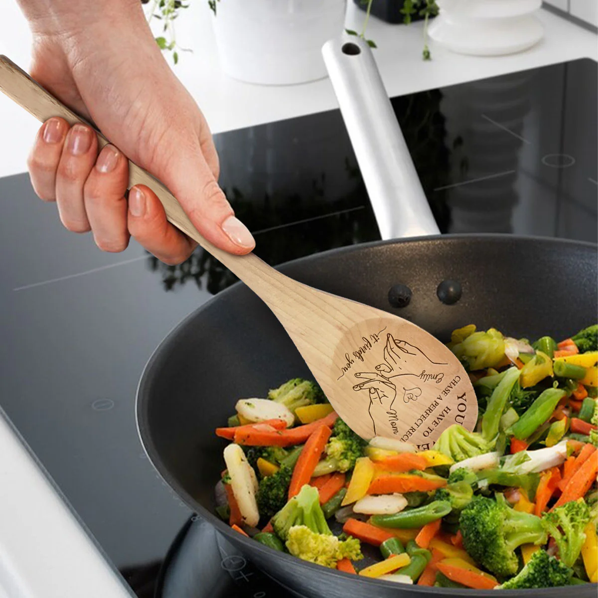 A Perfect Recipe - Personalized Custom Engraved Wooden Spoon - Image 4