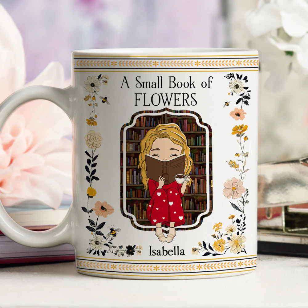 A Petite Collection Of Blossoms - Personalized Custom Coffee Mug - Image 2