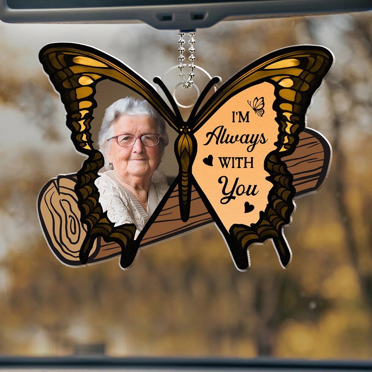 Your Wings Were Ready But My Heart Was Not - Personalized Custom Car Ornament - Image 2