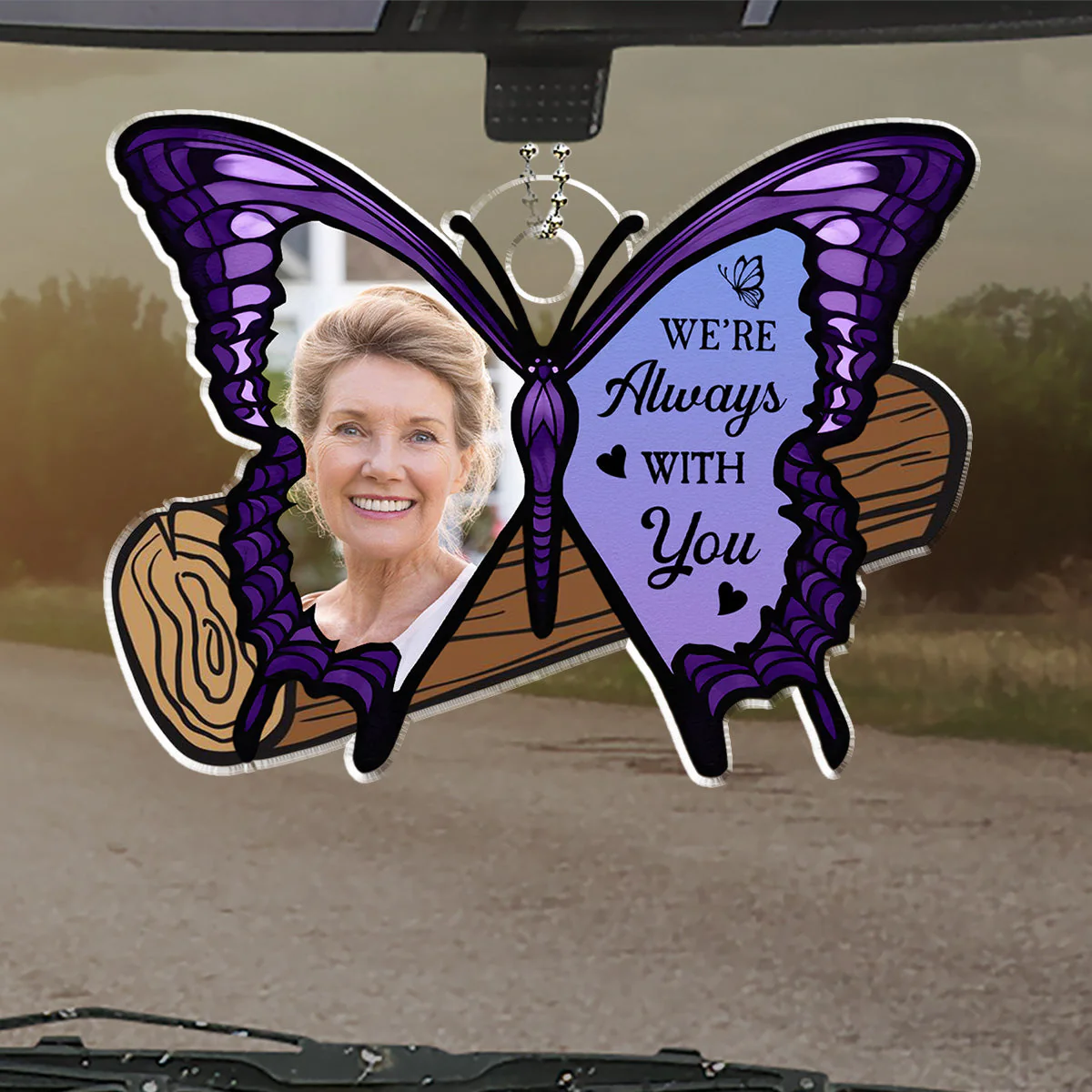 Your Wings Were Ready But My Heart Was Not - Personalized Custom Car Ornament - Image 4
