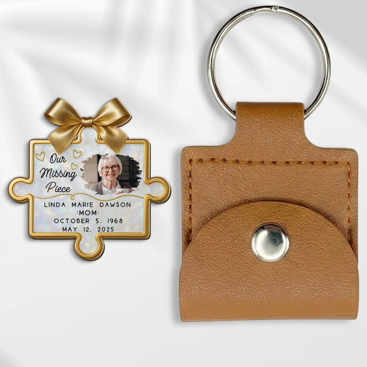 A Piece Of Our Hearts - Personalized Custom Wooden Pocket Hug