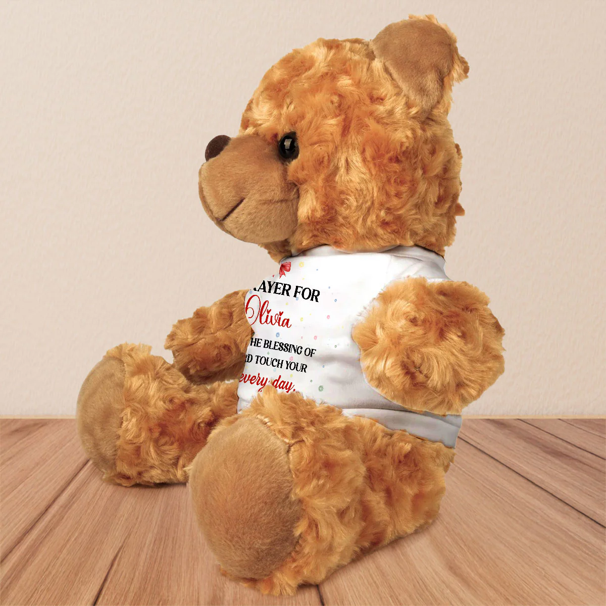 A Prayer For My Baby - Personalized Custom Cuddle Bear - Image 2