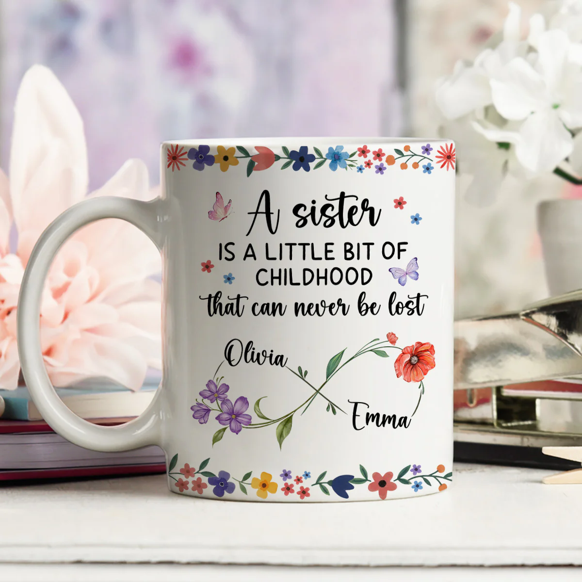 A Sister Is - Personalized Custom Coffee Mug - Image 5