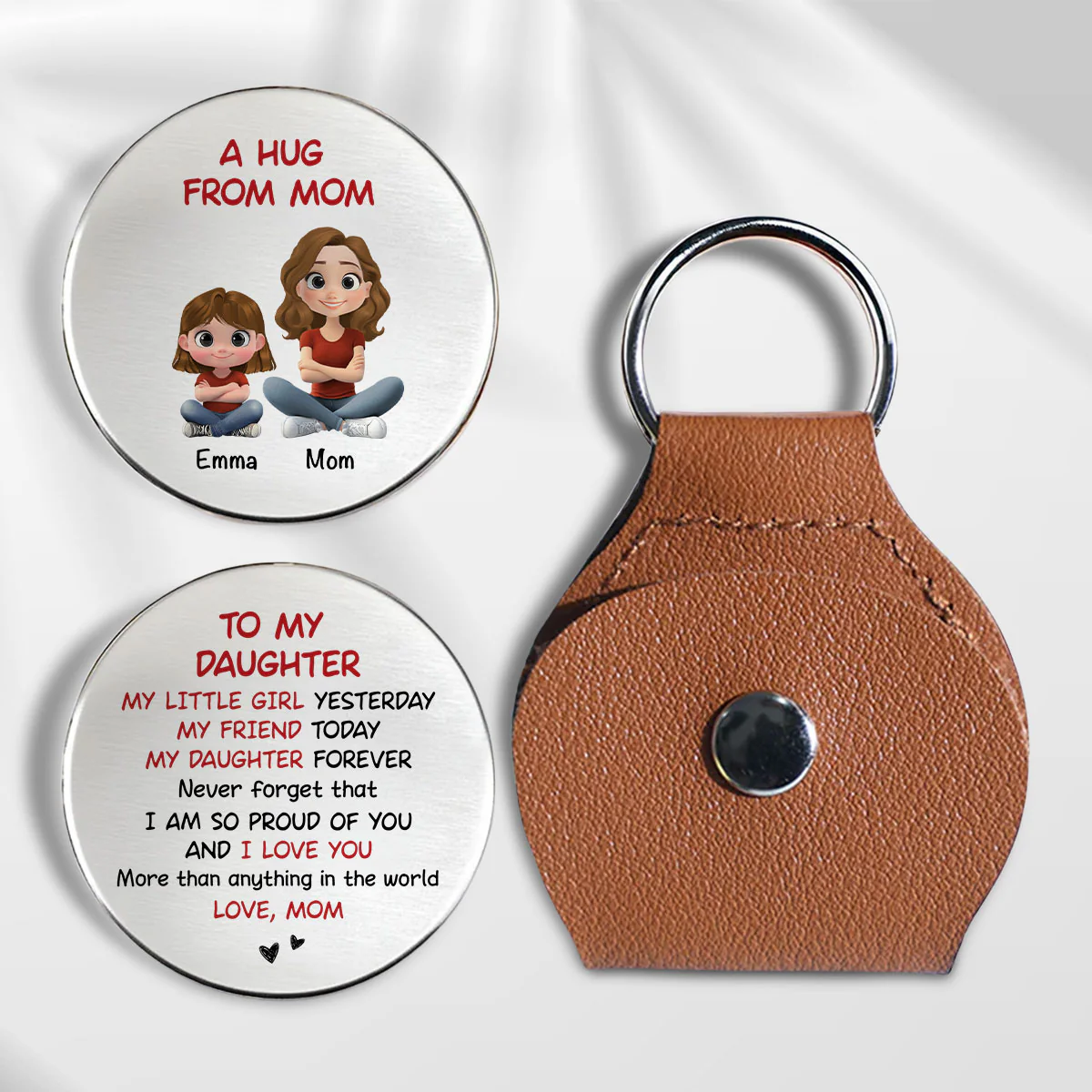 A Sweetest Hug To My Child - Personalized Custom Pocket Hug