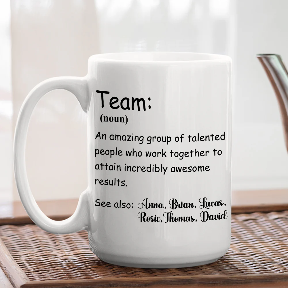 A Team - Personalized Custom Coffee Mug - Image 3