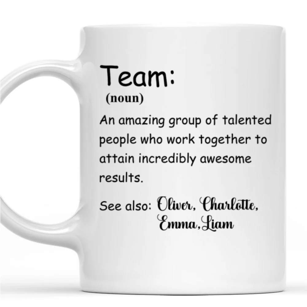 A Team - Personalized Custom Coffee Mug - Image 8