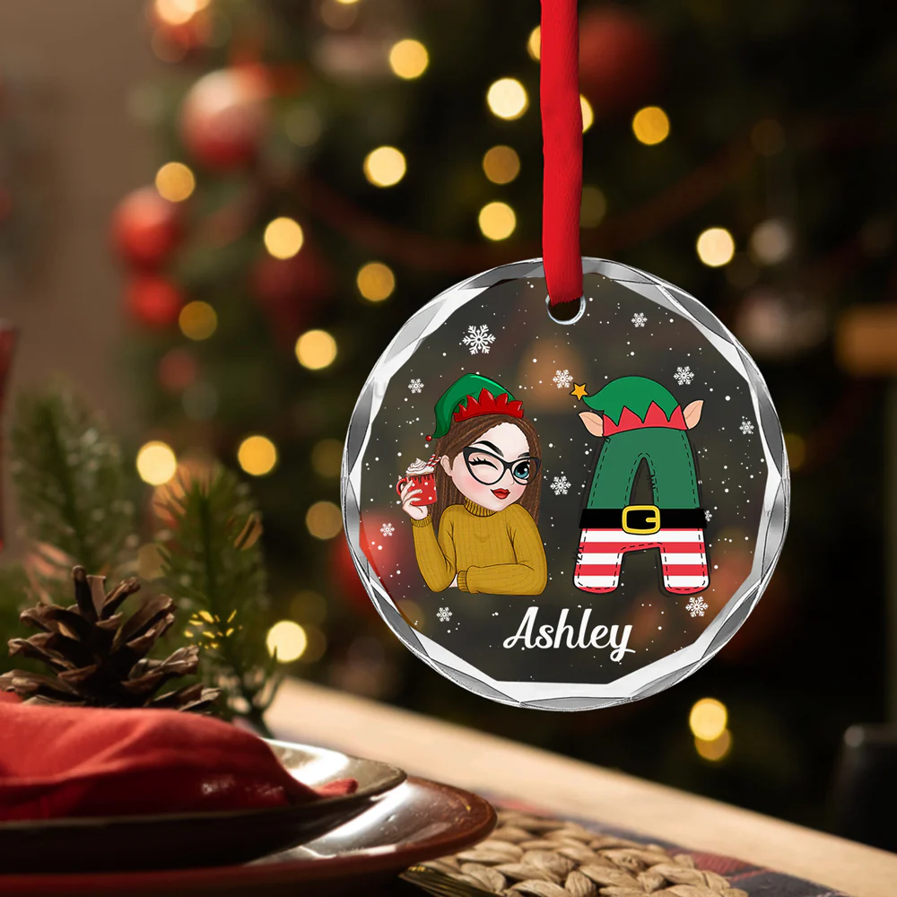 A True Friend Is For Ever A Friend - Personalized Custom Glass Ornament - Image 2