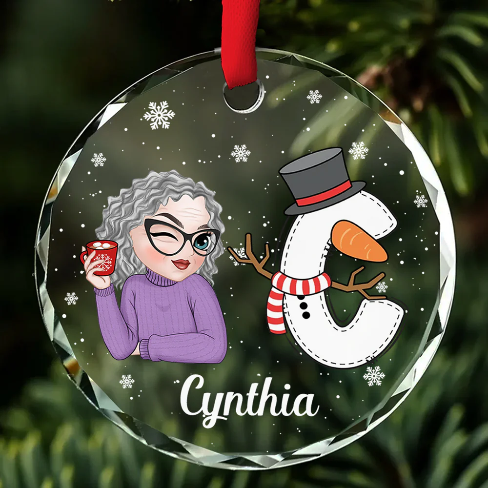 A True Friend Is For Ever A Friend - Personalized Custom Glass Ornament - Image 4