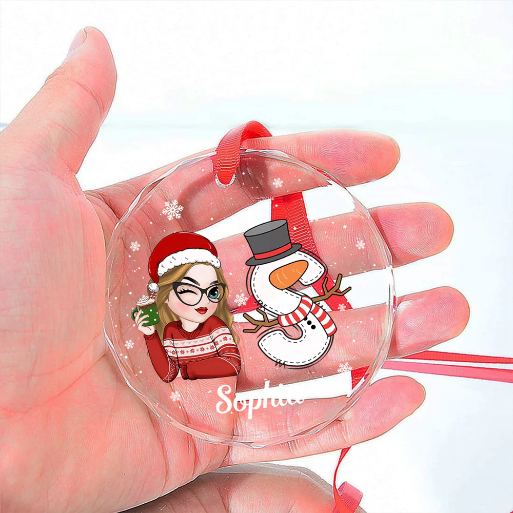 A True Friend Is For Ever A Friend - Personalized Custom Glass Ornament - Image 5