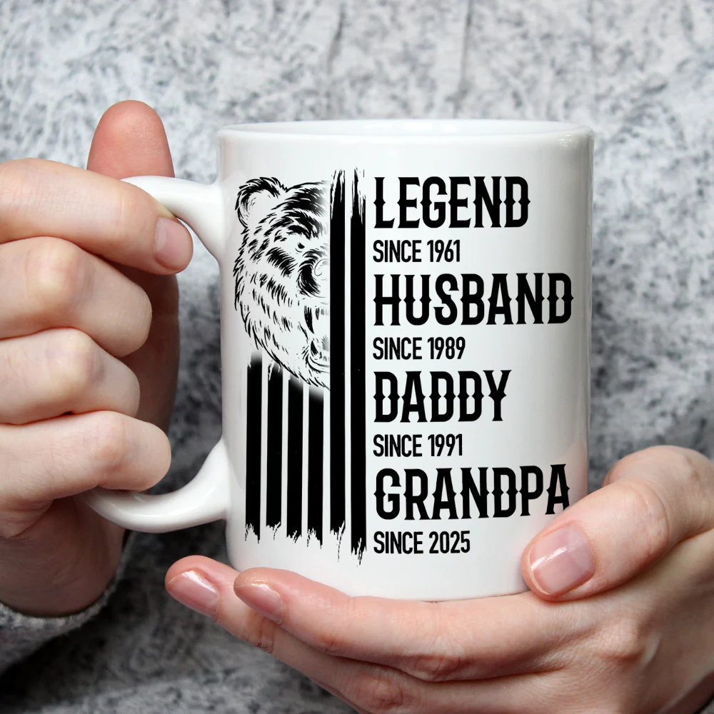 A True King - Personalized Custom Coffee Mug - Image 3