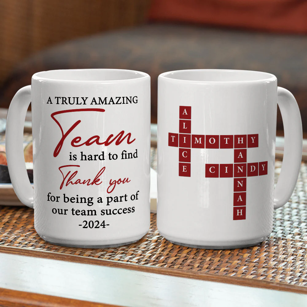A Truly Amazing Team - Personalized Custom Coffee Mug - Image 5
