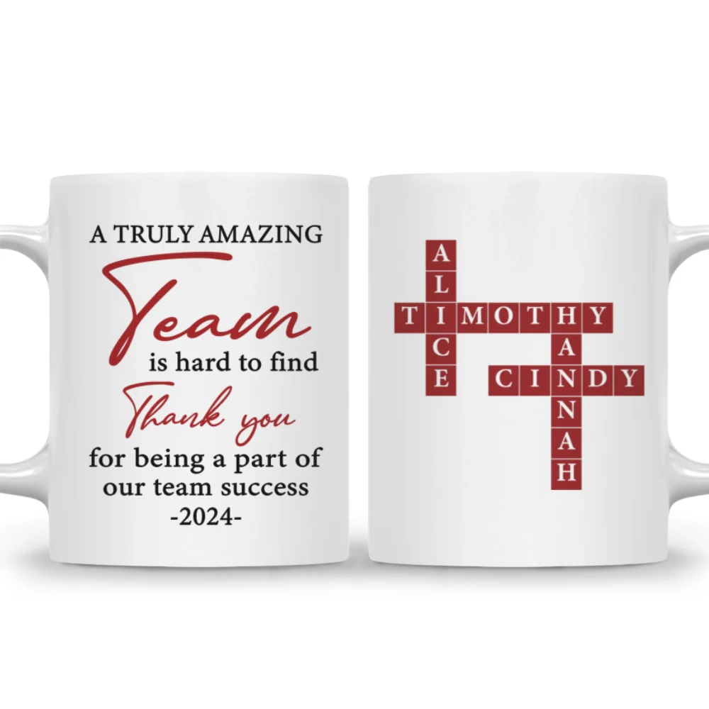 A Truly Amazing Team - Personalized Custom Coffee Mug - Image 7