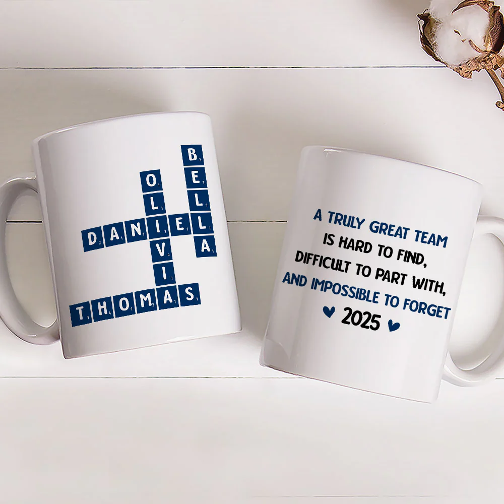 A Truly Great Team - Personalized Custom Coffee Mug - Image 3