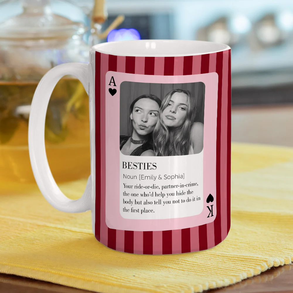 Ace Of Besties - Personalized Custom Coffee Mug - Image 4