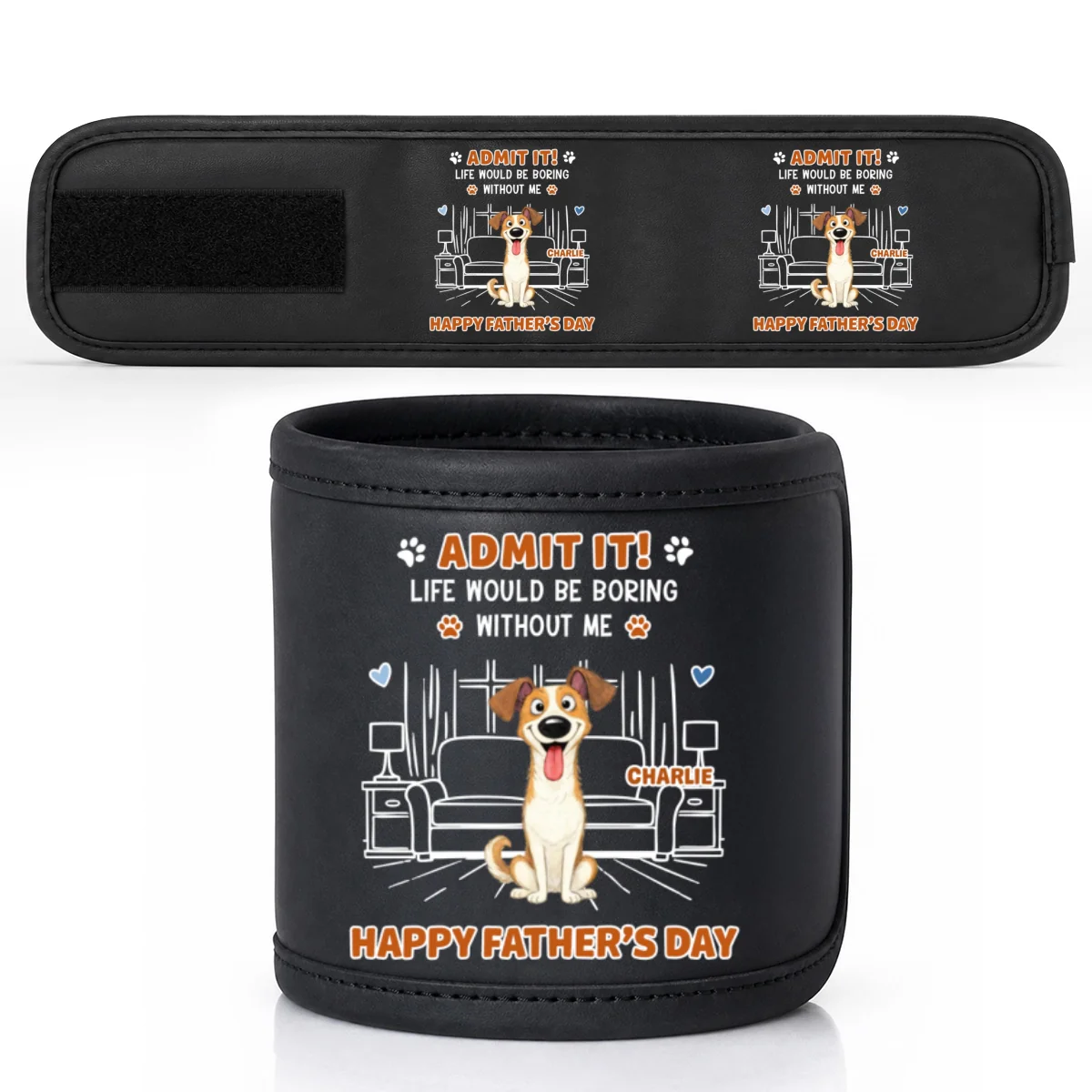 Admit It Crazy Funny Dog - Personalized Custom Magnetic Tool Wristband - Image 7