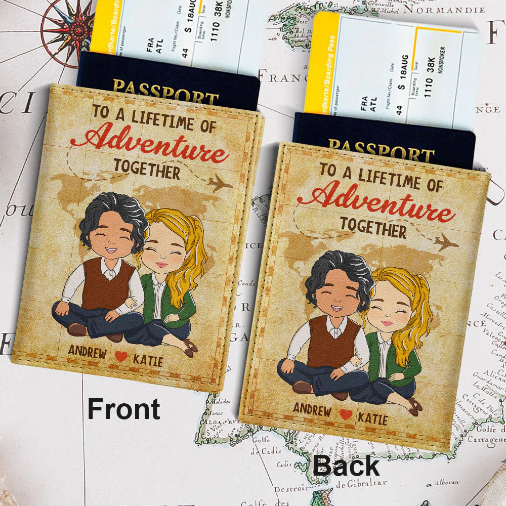 Adventure Together - Personalized Custom Passport Cover - Image 4
