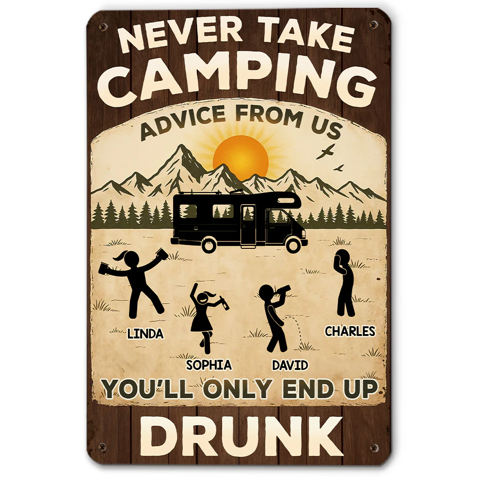 Advice Given Sobriety Not Guaranteed - Personalized Custom Metal Signs - Image 4