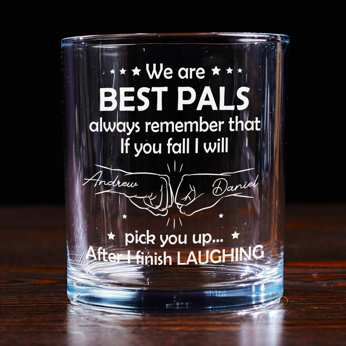 After I Finish Laughing - Personalized Custom Whiskey Glass - Image 3