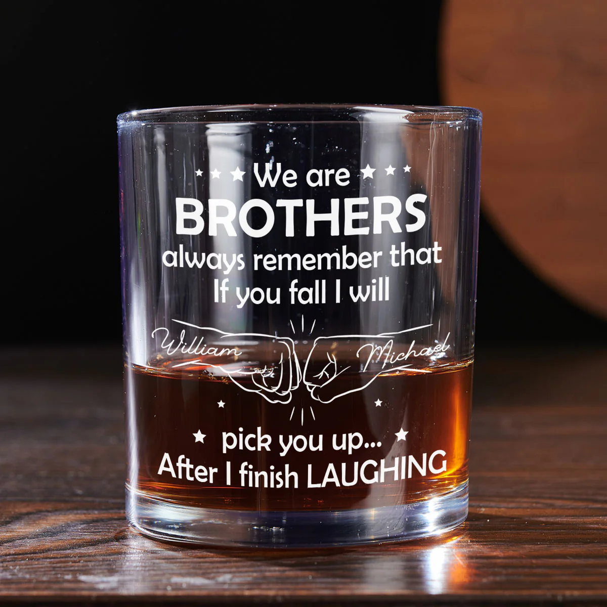 After I Finish Laughing - Personalized Custom Whiskey Glass - Image 4