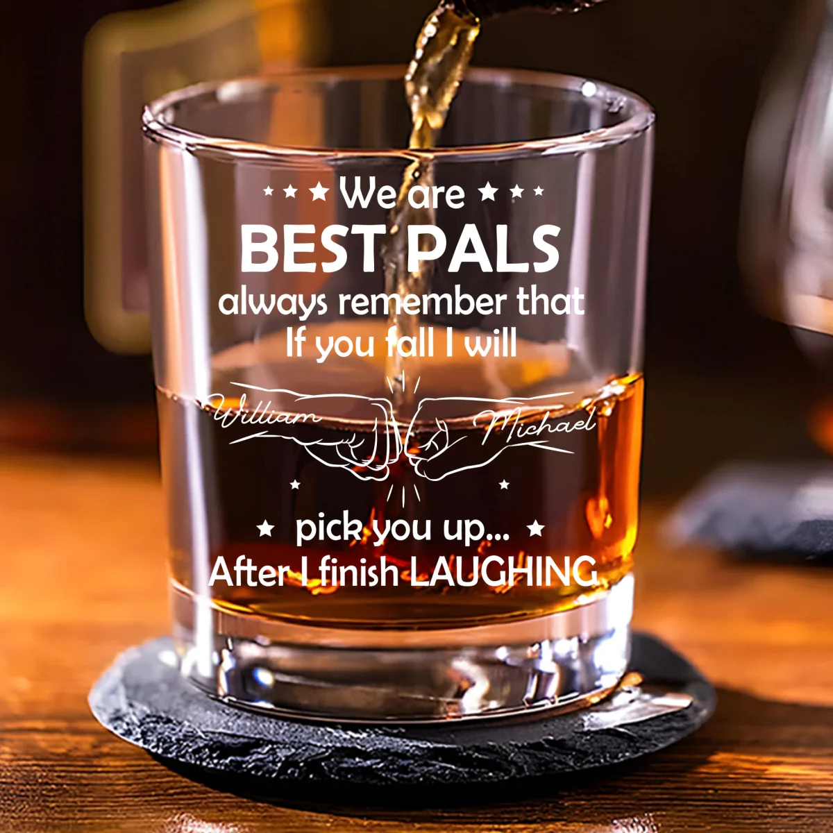 After I Finish Laughing - Personalized Custom Whiskey Glass - Image 7